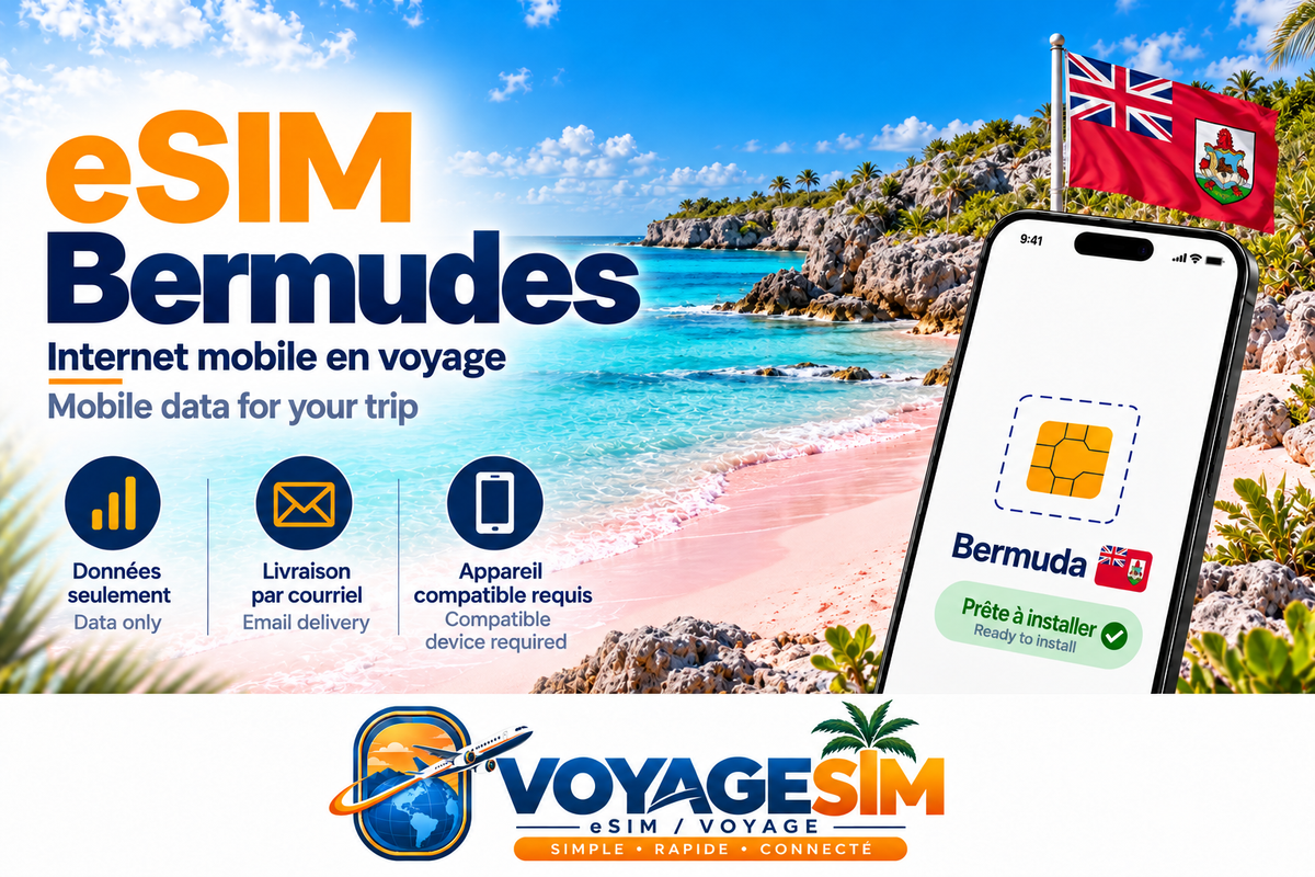 eSIM Bermudes — VoyageSIM / Bermuda eSIM