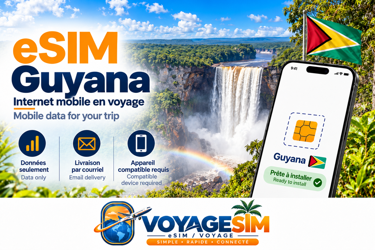 eSIM Guyana — VoyageSIM / Guyana eSIM