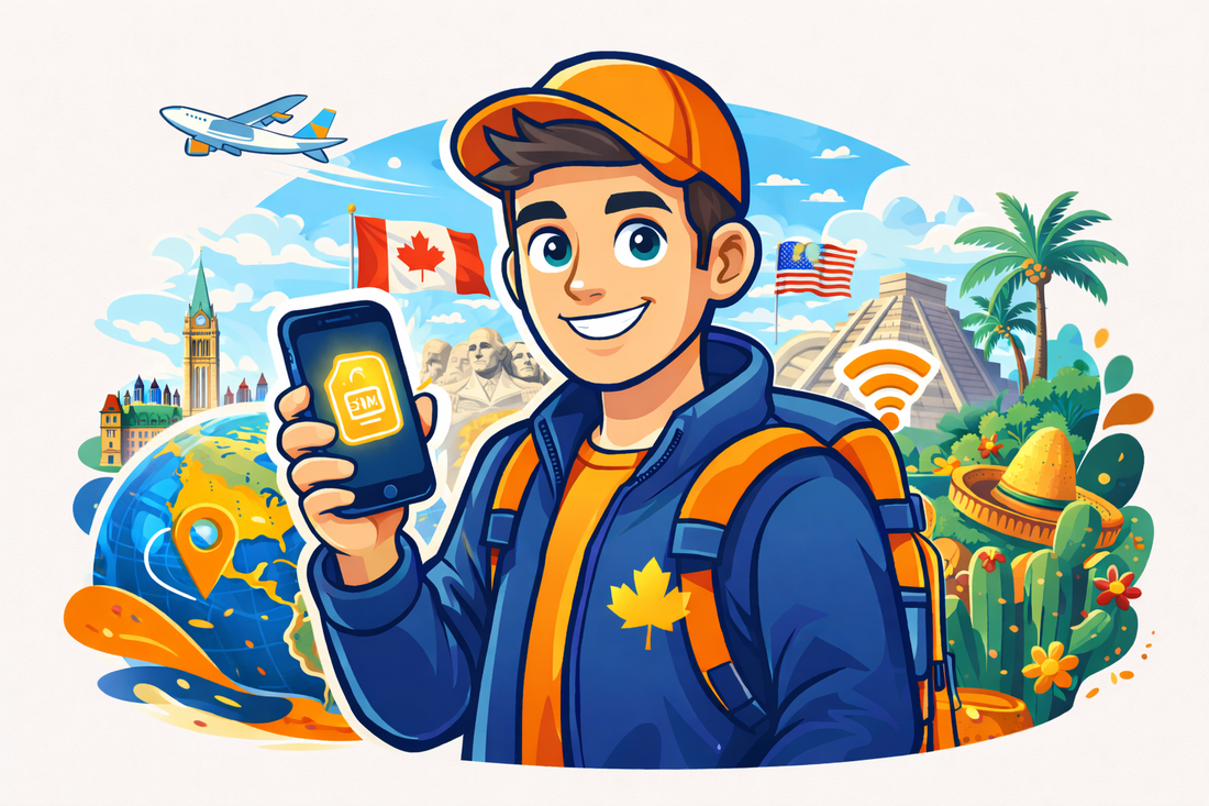 eSIM voyage : internet mobile à l’étranger sans carte SIM (Canada, USA, Mexique)