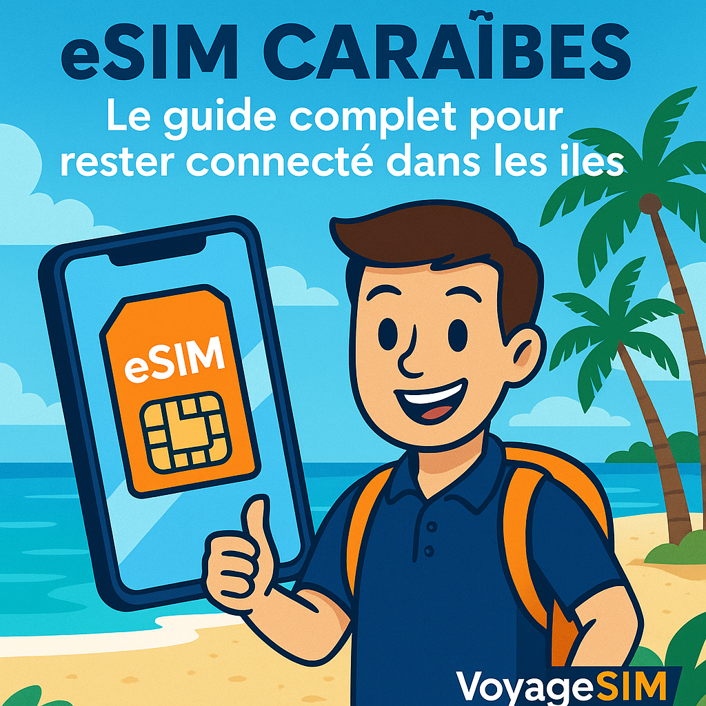 eSIM Caraïbes : Le guide complet pour rester connecté dans les îles (2025)