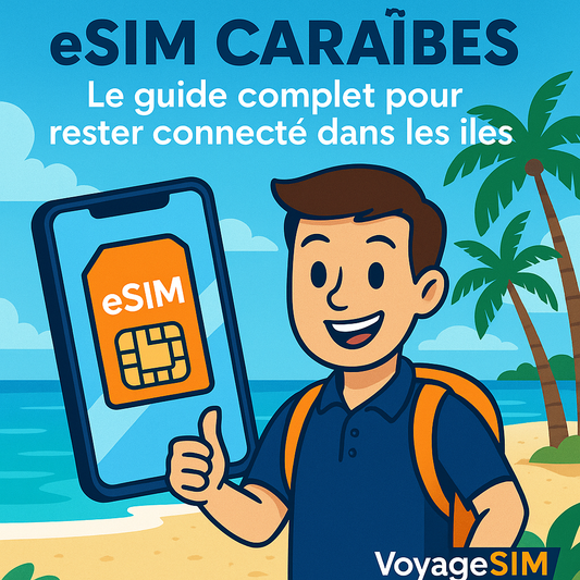 eSIM Caraïbes : Le guide complet pour rester connecté dans les îles (2025)