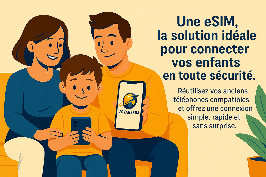 eSIM pour enfants et ados : donner Internet à un vieux téléphone
