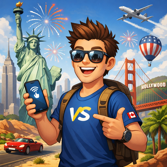 eSIM États-Unis : Internet mobile instantané pour voyager sans frais de roaming