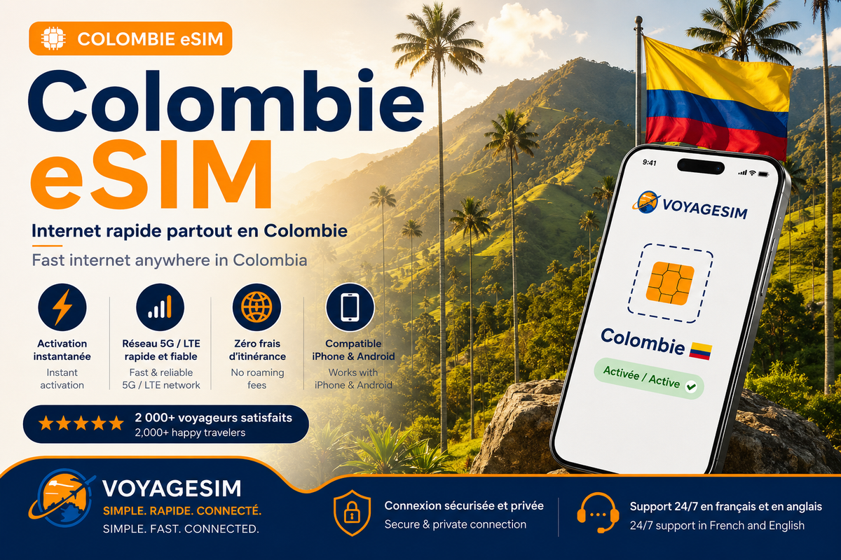 eSIM Colombia – Fast & Reliable Mobile Data
