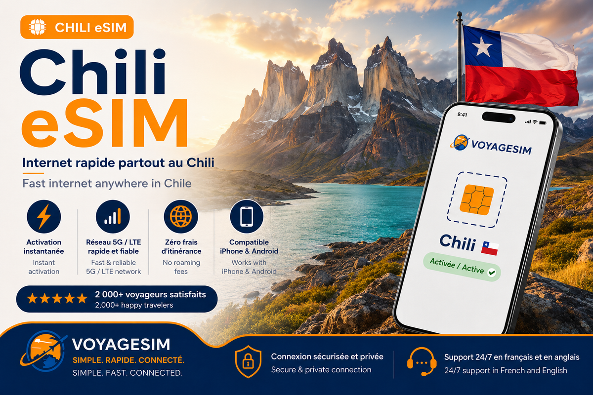 eSIM Chile — Simple, fast mobile data