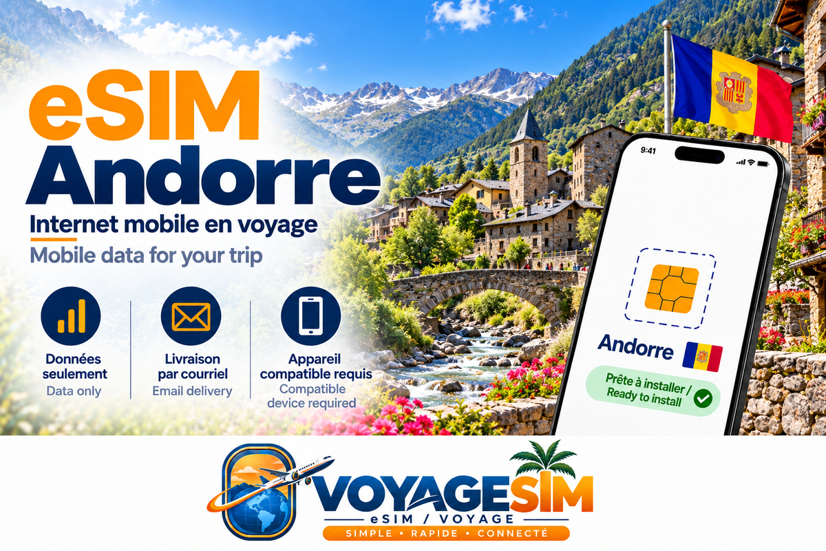 eSIM Andorre — VoyageSIM / Andorra eSIM
