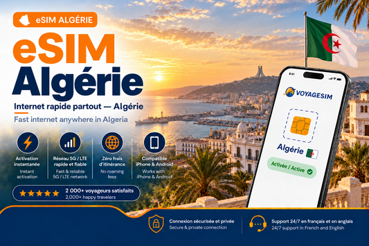 eSIM Algérie — forfait de données VoyageSIM