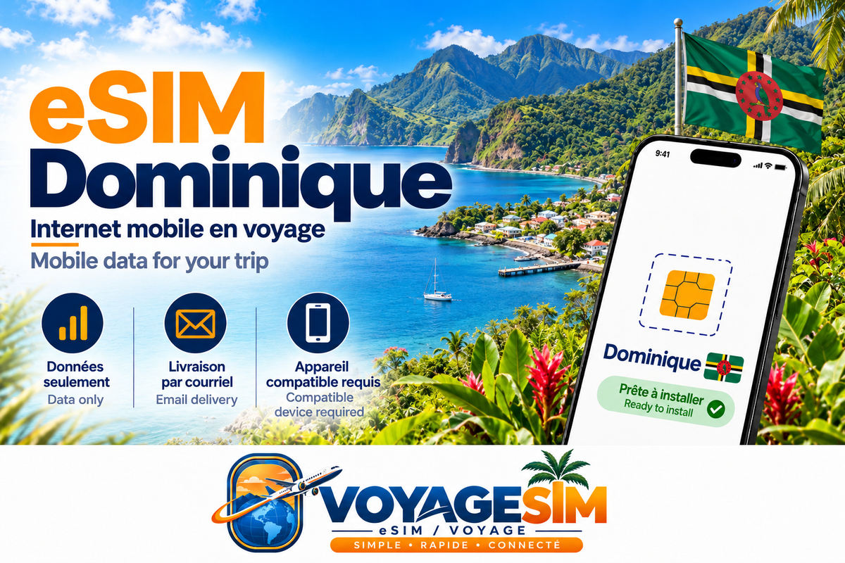 eSIM Dominique — VoyageSIM / Dominica eSIM