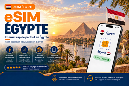 eSIM Égypte – Internet mobile de voyage