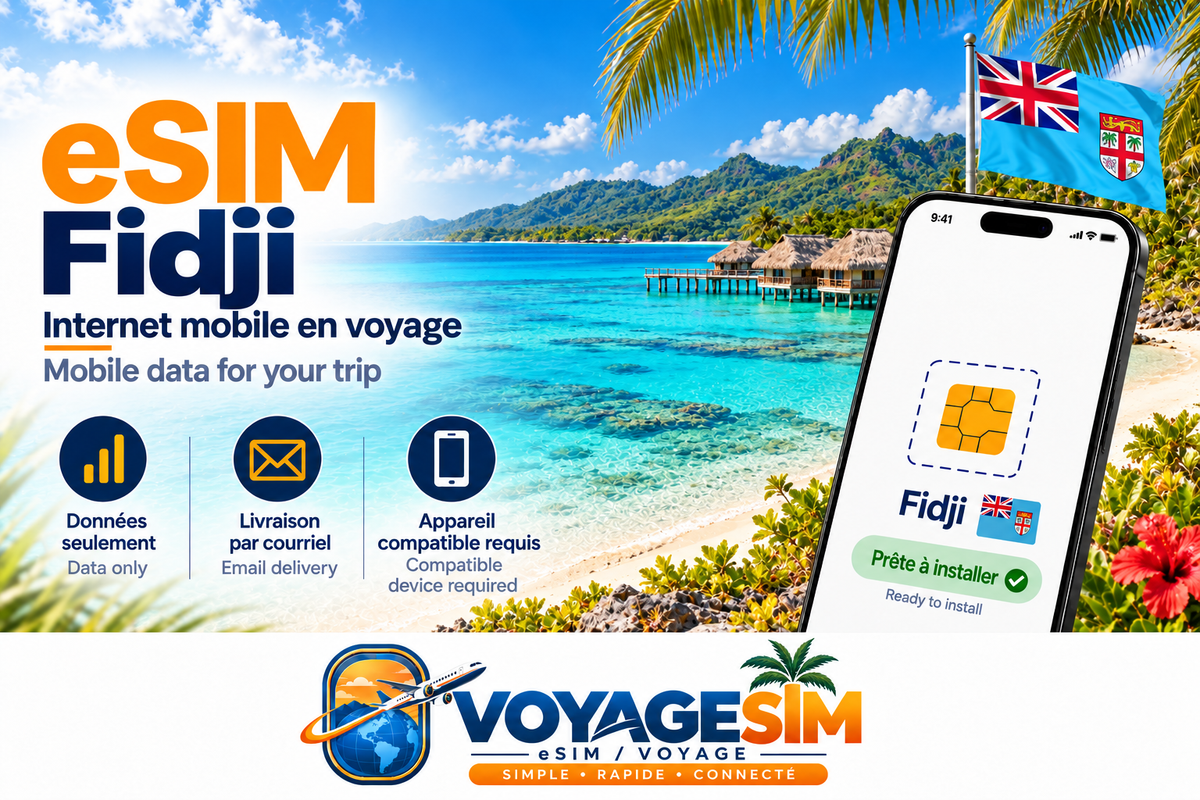 eSIM Fidji — VoyageSIM / Fiji eSIM