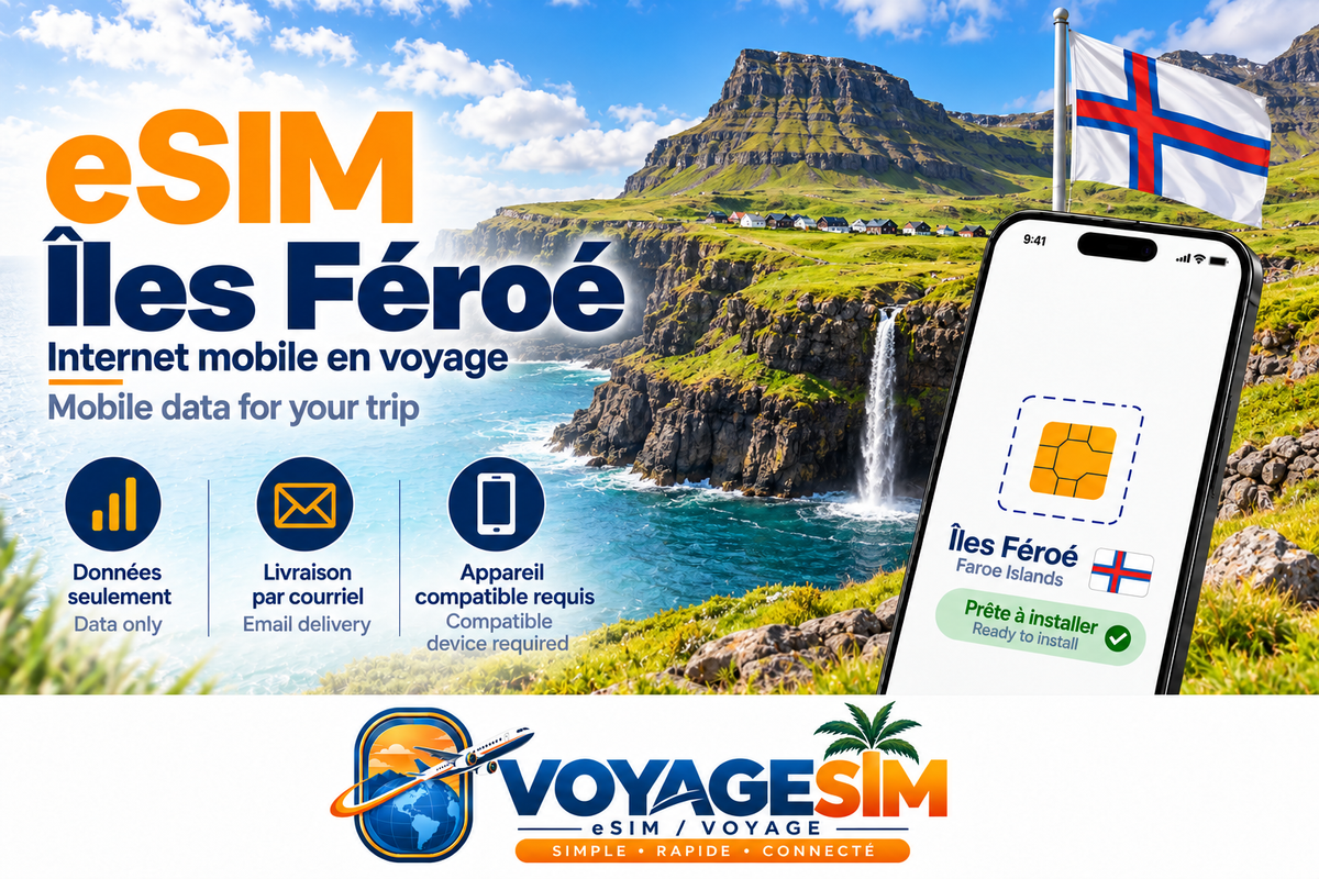 eSIM Îles Féroé — VoyageSIM / Faroe Islands eSIM