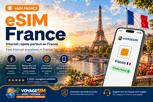 eSIM France — forfait de données VoyageSIM