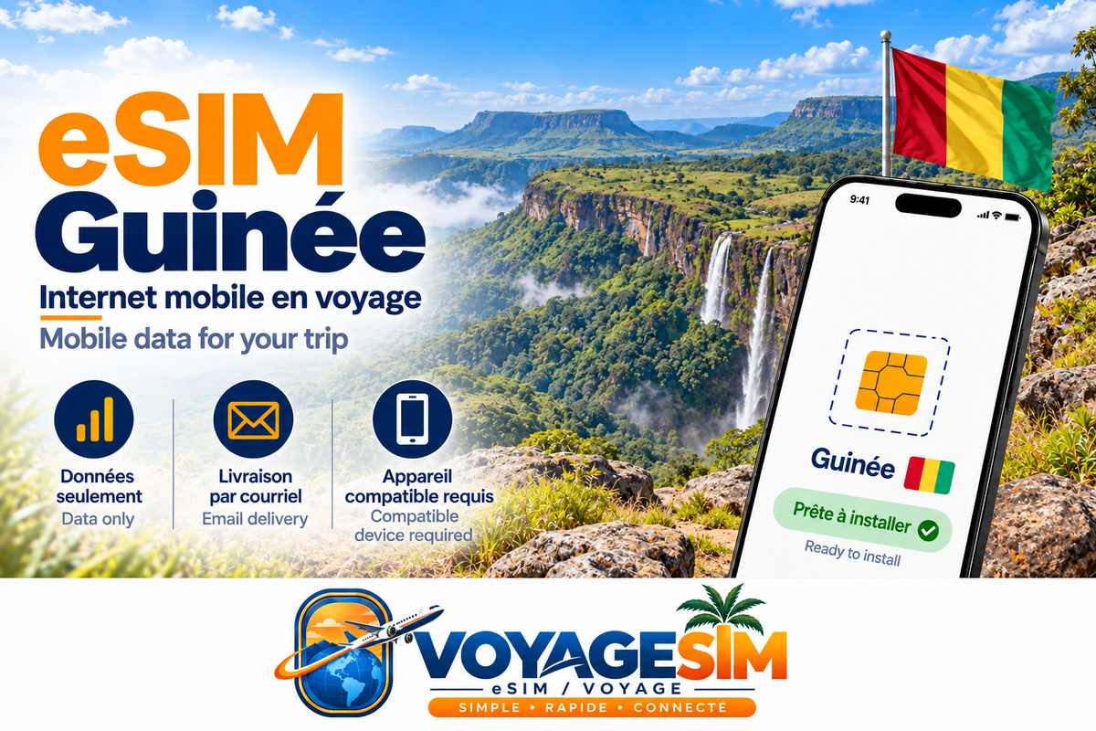 eSIM Guinée — VoyageSIM / Guinea eSIM