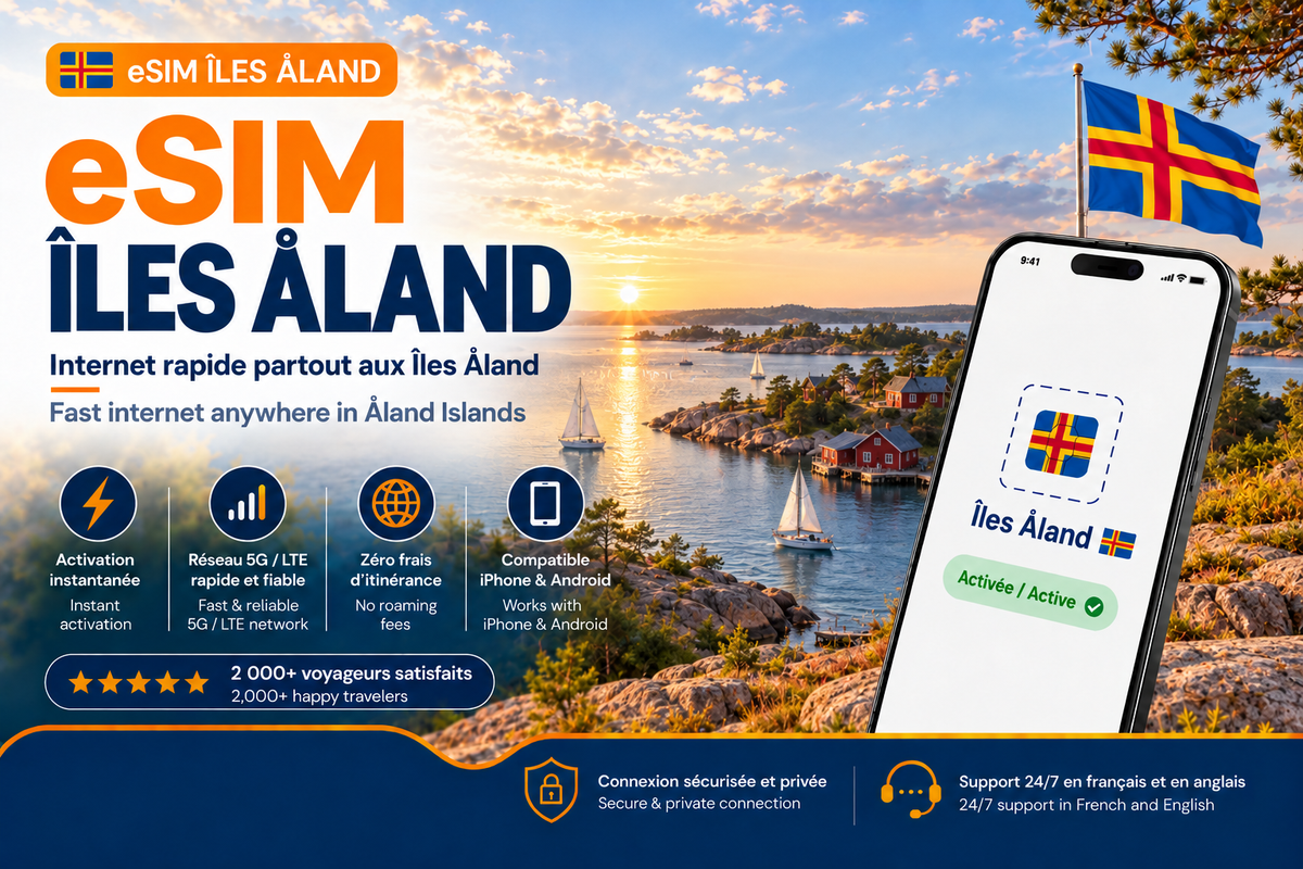 eSIM Îles Åland – Internet mobile de voyage