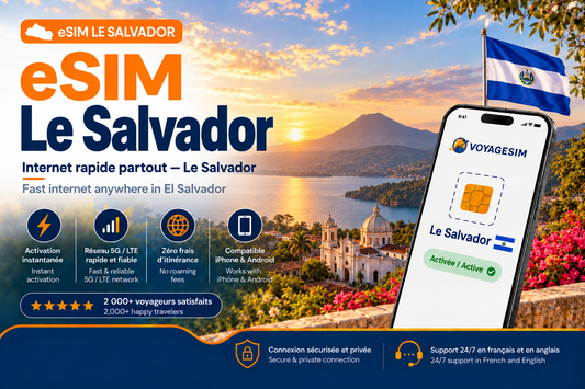 eSIM Le Salvador — forfait de données VoyageSIM