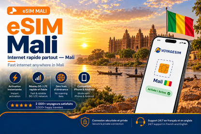 eSIM Mali — forfait de données VoyageSIM