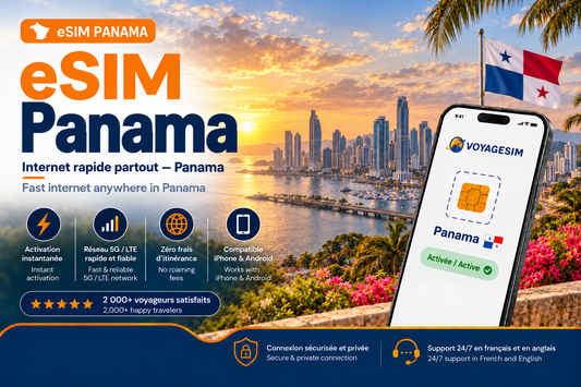eSIM Panama — forfait de données VoyageSIM