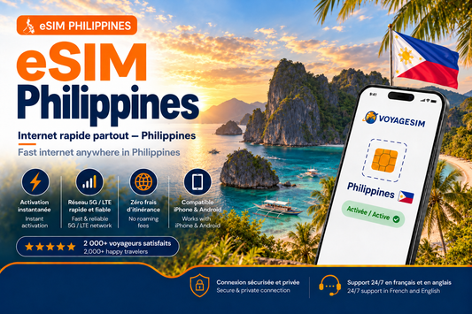 eSIM Philippines — forfait de données VoyageSIM