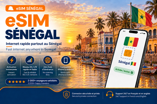eSIM Sénégal – Internet mobile de voyage