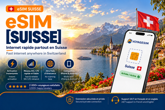 eSIM Suisse – Internet mobile de voyage