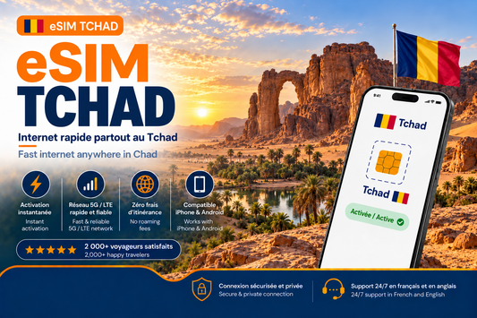 eSIM Tchad – Internet mobile de voyage