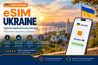 eSIM Ukraine – Internet mobile de voyage