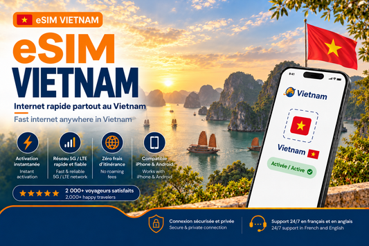 eSIM Vietnam – Internet mobile de voyage